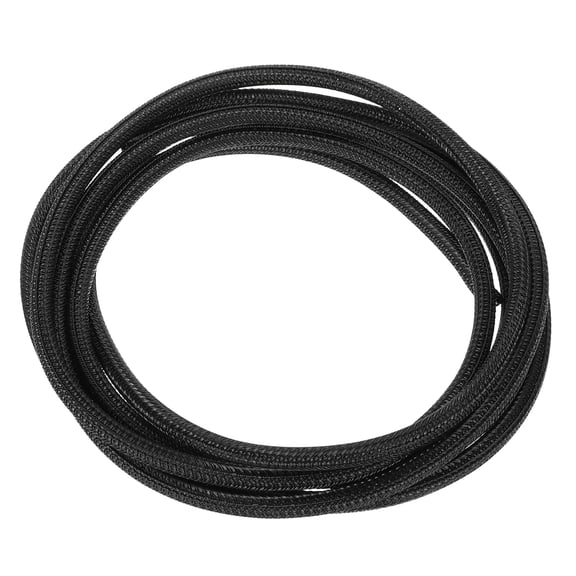 Uxcell 3/16" x 9.84Ft Split Sleeve Wire Loom Self Wrapping Braided Sleeve Fireproof Sleeving Black