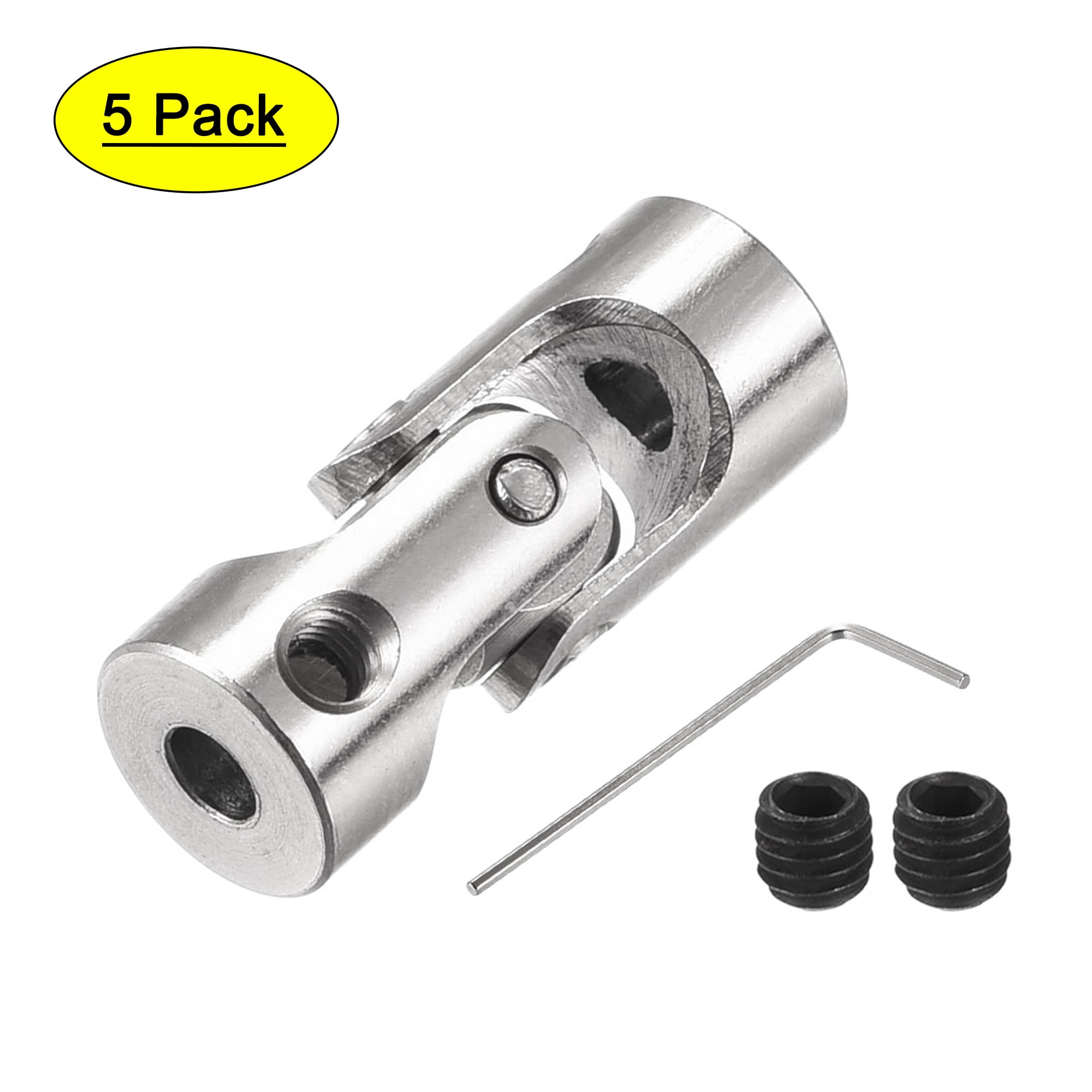 Sourcing Map 3,17mm à 4mm Diamètre Interne Rotatif Joint Universel Arbre Accouplement L23 X D9 484176