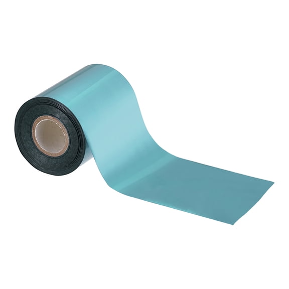 Uxcell 3.2" x 400Ft Hot Stamping Foil Paper, Heat Transfer Hot Stamping Foil Paper Roll for Leather Bronzing Machine PU Heat Transfer Anodized Gilded Paper DIY Decoration, Blue
