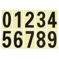 thumbnail image 1 of Uxcell Reflective Mailbox Numbers Sticker 0 - 9 Adhesive Address Number Black 3.27", 1 of 4