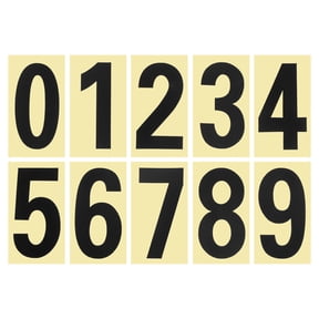 Small Number Stickers