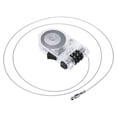 thumbnail image 1 of Uxcell 3.28 Feet Retractable Cable Lock, 3 Digit Steel Cable Rope Portable Resettable Adjustable Code Lock, White, 1 of 5