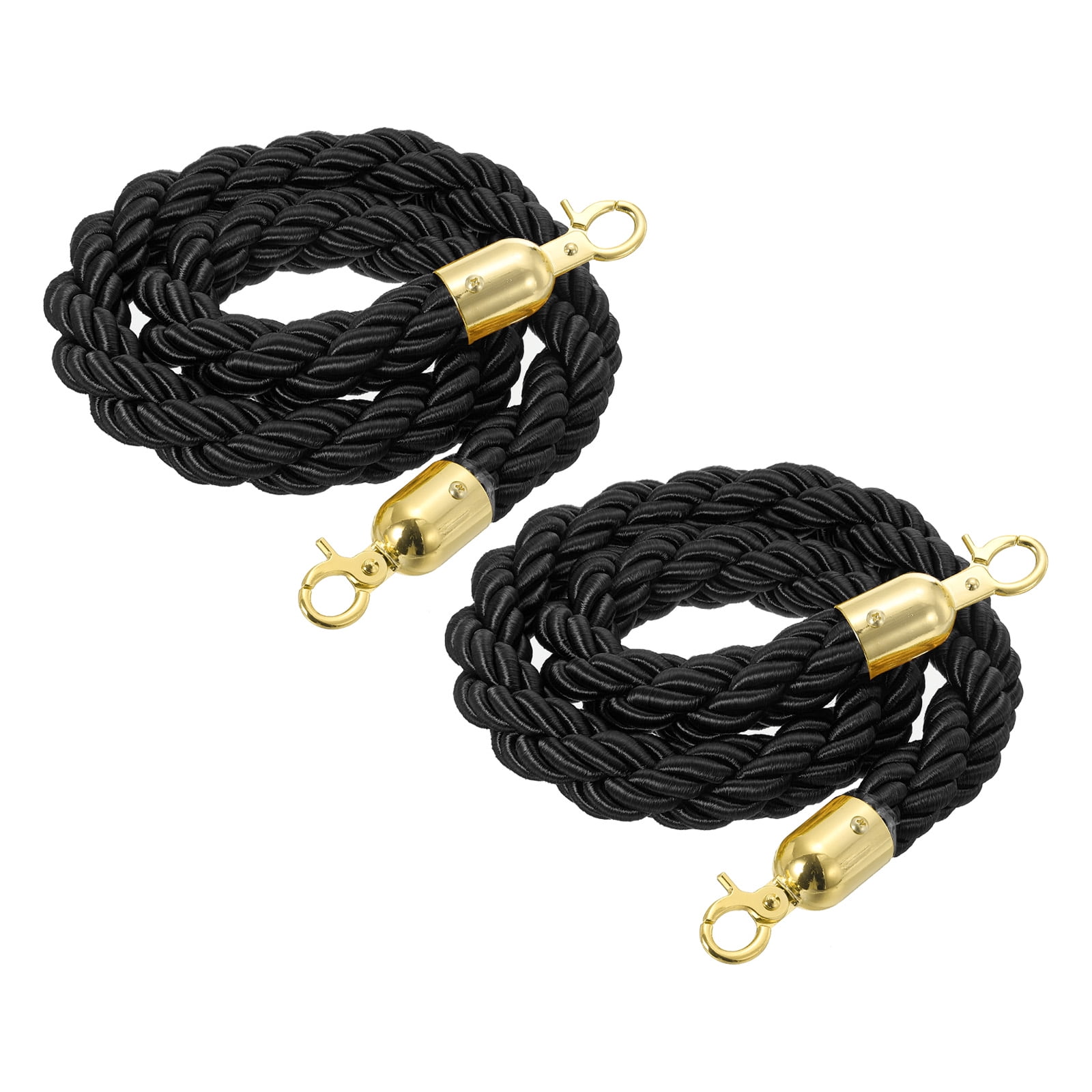 Uxcell 3.28 Ft/1 M Stanchion Rope Barrier Rope Twisted Post Ropes with ...