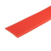 Uxcell 3.2Ft Stair Nosing, 4cm PVC Self Adhesive Staircase Step Edges Protectors, Red