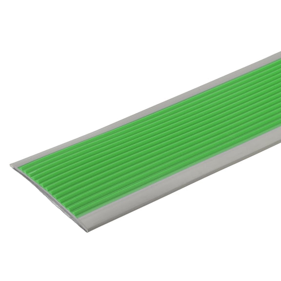 Uxcell 3.2Ft Stair Nosing, 6cm Self Adhesive Staircase Step Edges Protectors, Green/Grey
