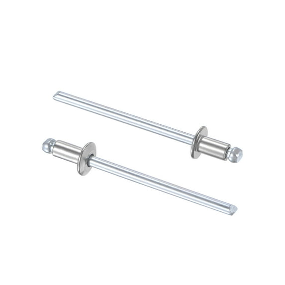 Uxcell 3.2mm Diameter 6mm Length 304 Stainless Steel Blind Rivets 100 Pack