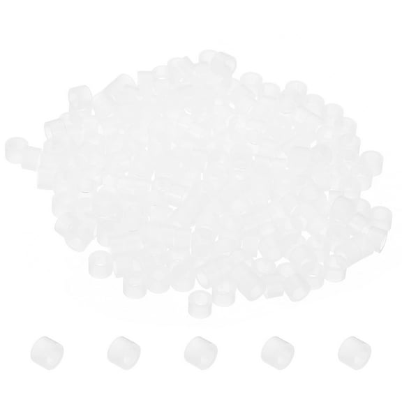 Uxcell 3.2mm ID x 5mm OD x 3mm L Round Spacers Washers, 200 Pack Nylon Standoff Gaskets for M3 Screws, White