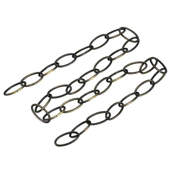 Uxcell 3.2mm Thick 1m Long Pendant Light Fixture Chains Bronze 2 Pack