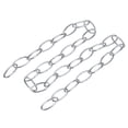 thumbnail image 1 of Uxcell 3.2mm Thick 1m Long Pendant Light Fixture Chains Silver 2 Pack, 1 of 5