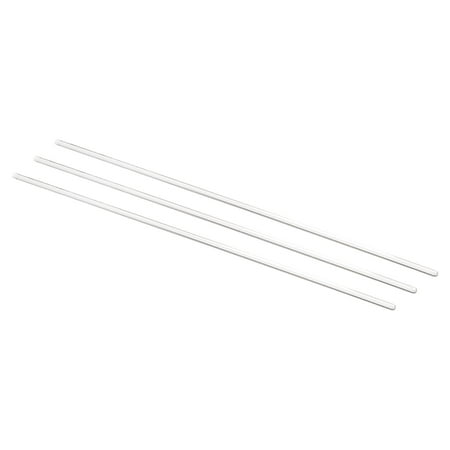 Uxcell 3.3 Borosilicate Glass Stick 11.81" Length 4mm Dia Stir Rod Round for Lab Kitchen Science 3Pcs