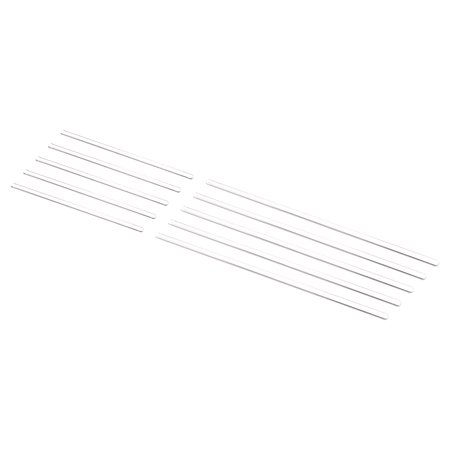 Uxcell 3.3 Borosilicate Glass Stick 5.91" 11.81" Length Stir Rod Round for Lab Kitchen Science 10in5 Sets