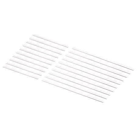 Uxcell 3.3 Borosilicate Glass Stick 5.91" 11.81" Length Stir Rod Round for Lab Kitchen Science 20in10 Sets