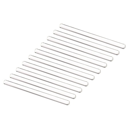 Uxcell 3.3 Borosilicate Glass Stick 5.91" Length 10mm Dia Stir Rod Round for Lab Kitchen Science 10Pcs
