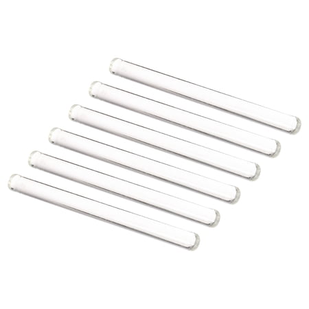 Uxcell 3.3 Borosilicate Glass Stick 5.91" Length 12mm Dia Stir Rod Round for Lab Kitchen Science 6Pcs