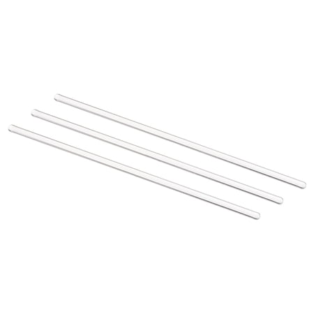 Uxcell 3.3 Borosilicate Glass Stick 5.91" Length 4mm Dia Stir Rod Round for Lab Kitchen Science 3Pcs
