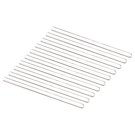 Uxcell 3.3 Borosilicate Glass Stick 5.91" Length 7mm Dia Stir Rod Round for Lab Kitchen Science 10Pcs