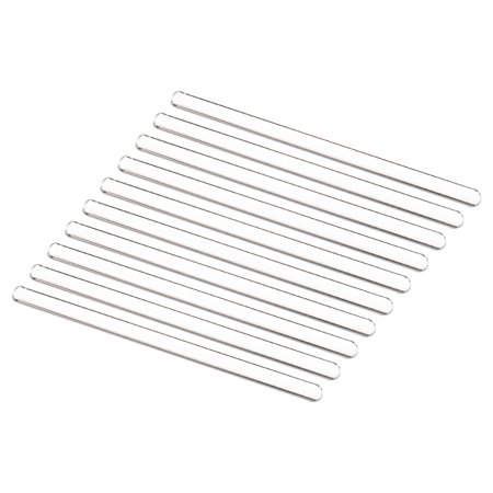 Uxcell 3.3 Borosilicate Glass Stick 5.91" Length 8mm Dia Stir Rod Round for Lab Kitchen Science 10Pcs