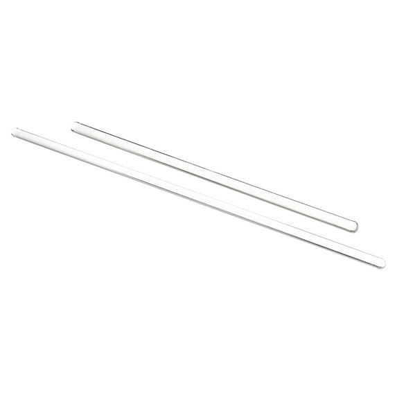 Uxcell 3.3 Borosilicate Glass Stick 7.87" 11.81" Length Stir Rod Round for Lab Kitchen Science 2in1 Set