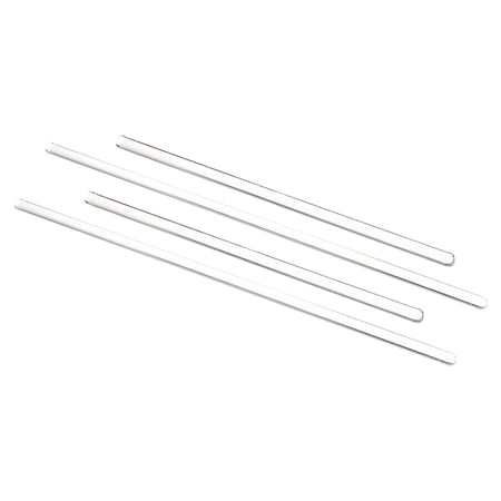 Uxcell 3.3 Borosilicate Glass Stick 7.87" 11.81" Length Stir Rod Round for Lab Kitchen Science 4in2 Sets