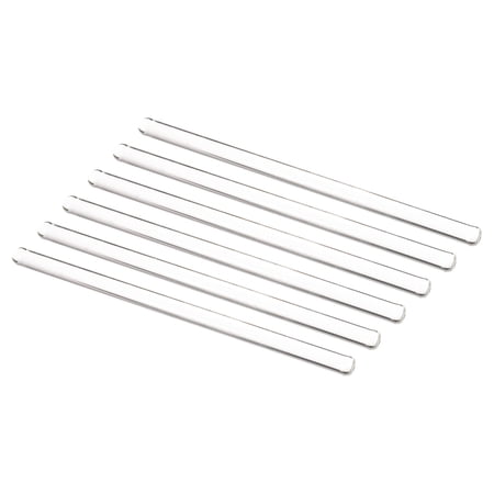 Uxcell 3.3 Borosilicate Glass Stick 7.87" Length 10mm Dia Stir Rod Round for Lab Kitchen Science 6Pcs