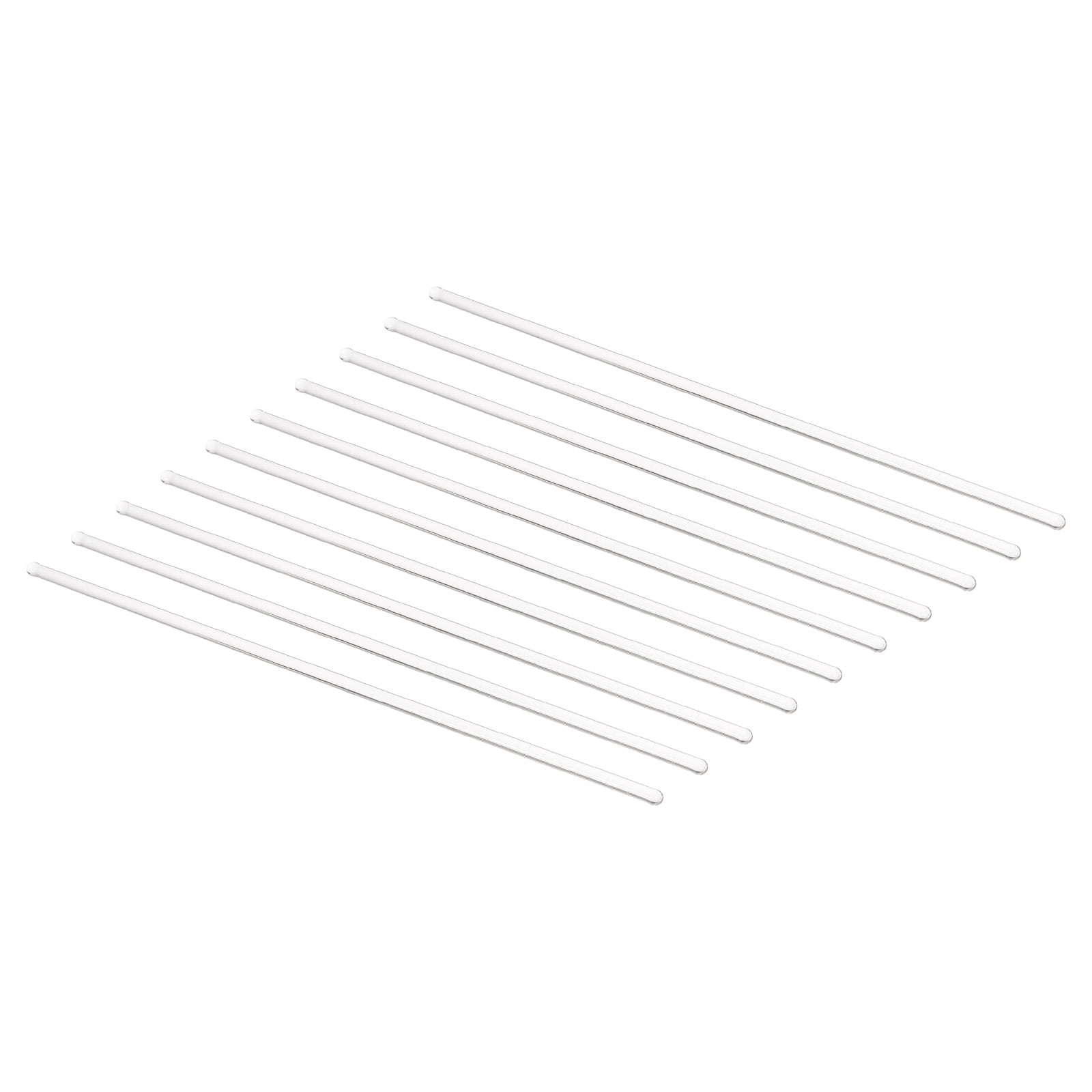 Uxcell 3.3 Borosilicate Glass Stick 7.87" Length 4mm Dia Stir Rod Round