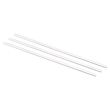 Uxcell 3.3 Borosilicate Glass Stick 9.84" Length 5mm Dia Stir Rod Round for Lab Kitchen Science 3Pcs