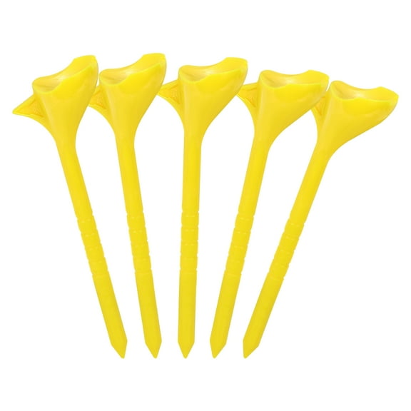 Uxcell 3.3 Inch Golf Tee, 10 Pack Plastic Golf Practice Tees Training Driving Range Tee, Yellow