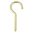 thumbnail image 1 of Uxcell 3.3" Small Screw Eye Hooks Self Tapping Screws Carbon Steel Golden 20Pcs, 1 of 4