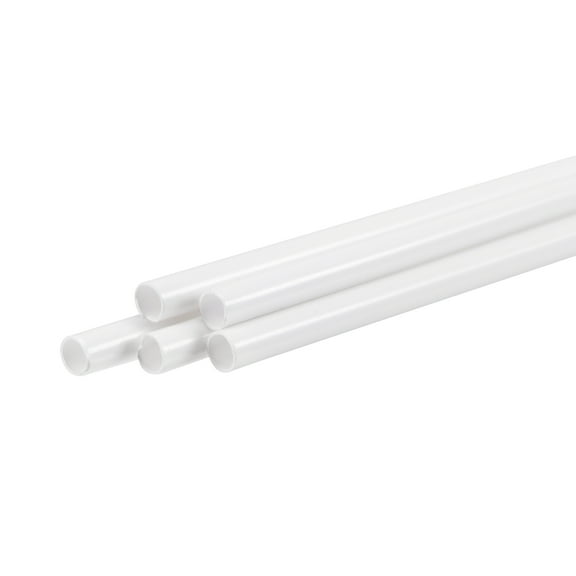 Uxcell 3.35mmx4mmx250mm White Plastic Model Tube ABS Round Tube for Model Making DIY 5 Pack