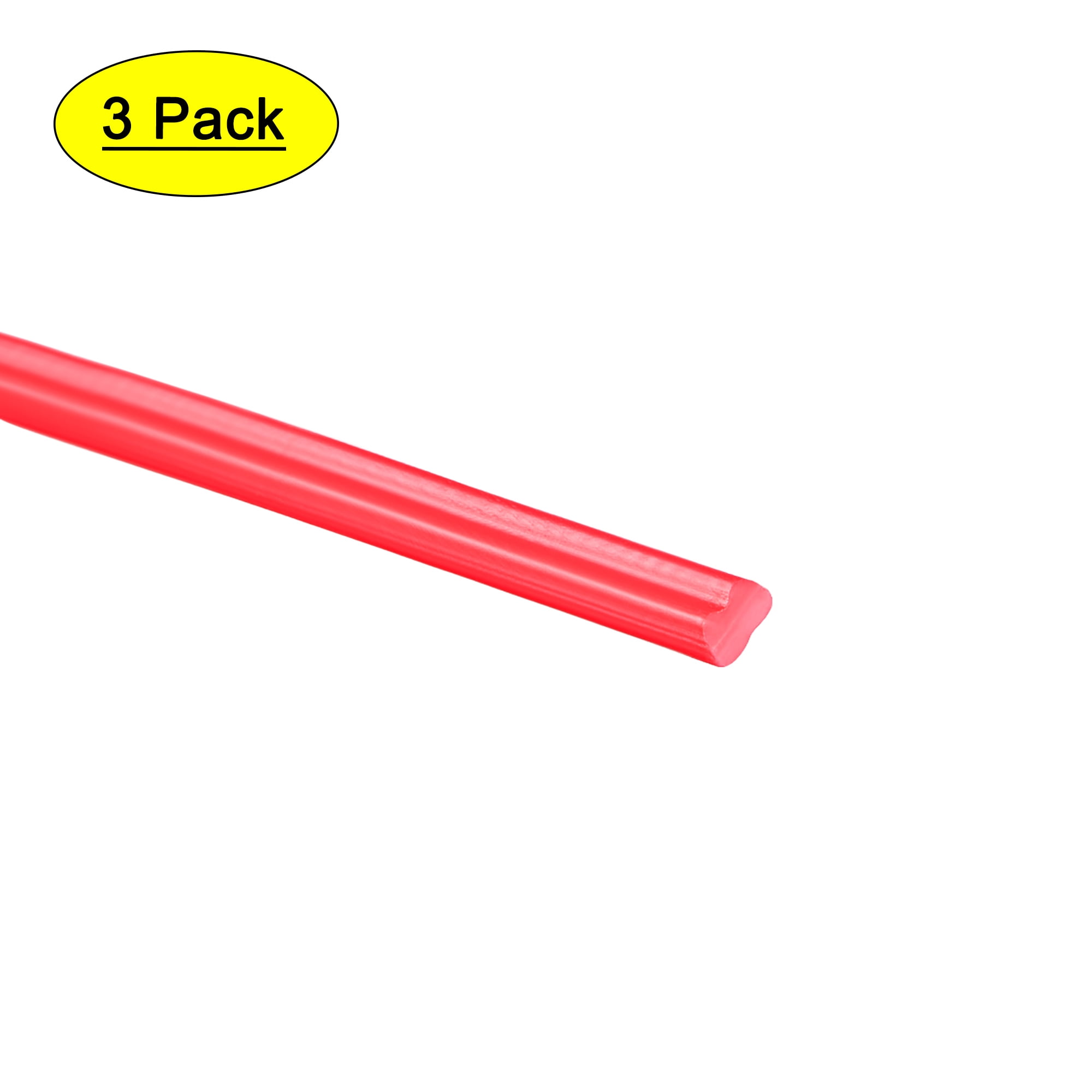 Uxcell 3.3ft 3/16-inch Welding Rods PPR Welder Rod Red Plastic 3 Pack ...