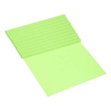 Uxcell 3.3ft Crepe Paper Roll, 10 Roll 20" Width Soft Paper Streamer Sheet for Craft, Light Green
