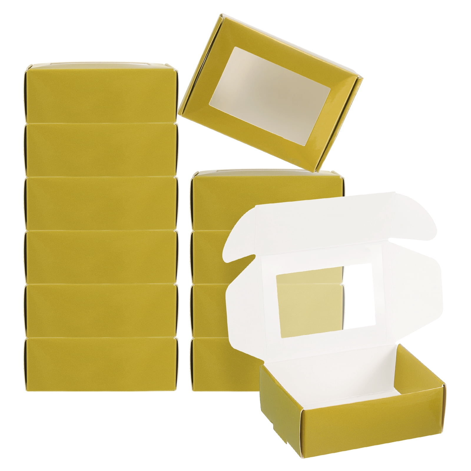 Uxcell 3.3x2.4x1.2" Paper Soap Box with Window, 20 Pack Soap Boxes ...