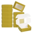 thumbnail image 1 of Uxcell 3.3x2.4x1.2" Paper Soap Box with Window, 40 Pack Soap Boxes Rectangle Packaging Boxes, Golden, 1 of 6