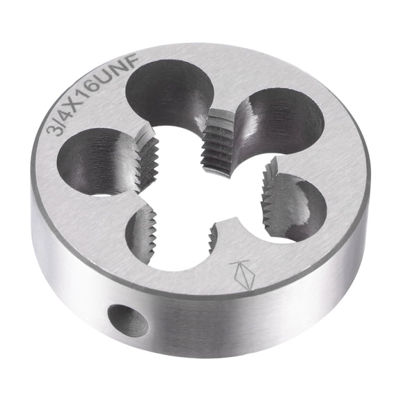 Uxcell 3/4"-16 UNF Alloy Tool Steel Machine Thread Round Threading Die Hand Tool