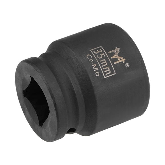 Uxcell 3/4" Drive 35mm 6-Point CR-MO Steel Shallow Impact Socket