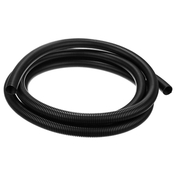 Uxcell 3/4" ID Pond Tubing, 10ft Corrugated Flexible Reinforced PP Hose Pipe Pump Tube for Garden Ponds/Waterfall Sump Pump Hose [Black]