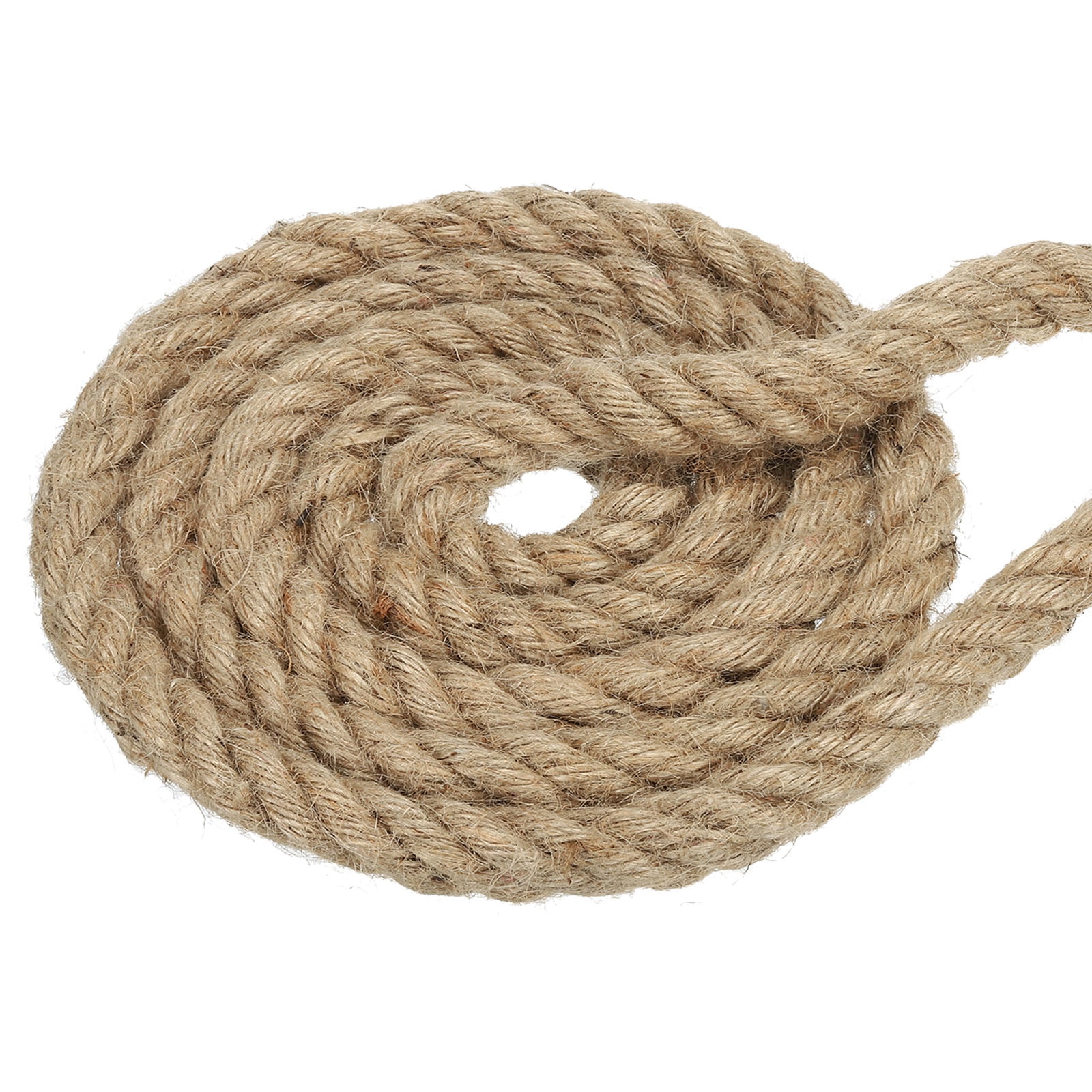 Uxcell 3/4 Inch 29.6 Feet Jute Rope Natural Manila Rope 4 Strand ...