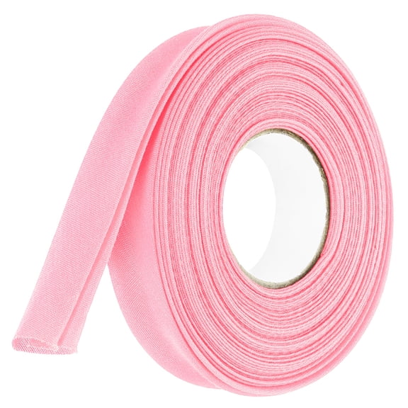 Uxcell 3/4 Inch Double Fold Bias Tape Polyester Continuous Bulk Bias Tape for Sewing Seaming Quilting Hemming Binding Crafts (Pink 6 Yards)