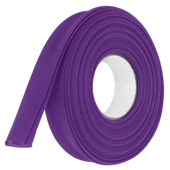 Uxcell 3/4 Inch Double Fold Bias Tape Polyester Continuous Bulk Bias Tape for Sewing Seaming Quilting Hemming Binding Crafts (Purple 6 Yards)