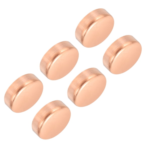 Uxcell Copper Pipe End Cap Copper Fitting Cap Sweat Plug Connection 3/4 Inch