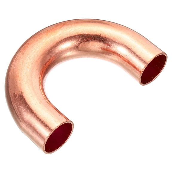 Uxcell 3/4 Inch OD 78x51mm Elbow Copper Pipe Fitting 180 Degree U Shape Welding Sweat Solder Connection