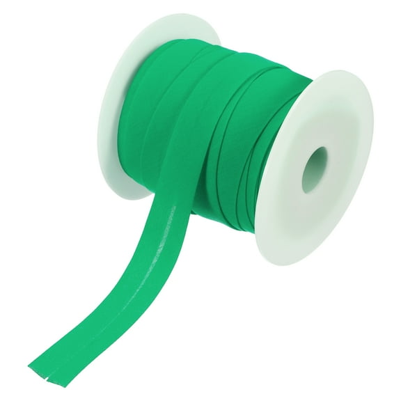 Uxcell 3/4 Inch Single Fold Bias Tape Polyester Continuous Bulk Bias Tape Roll for Sewing, Seaming Quilting Hemming Binding Crafts (Cyan 25 Yards)