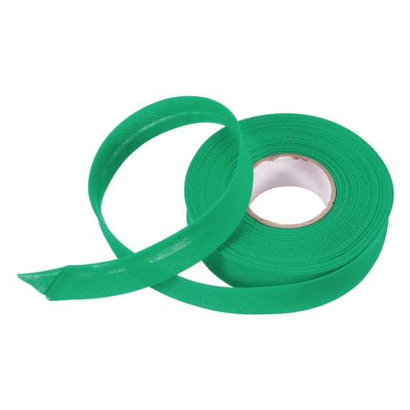 Uxcell 3/4 Inch Single Fold Bias Tape Polyester Continuous Bulk Bias Tape for Sewing, Seaming Quilting Hemming Binding Crafts (Cyan 10 Yards)