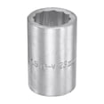 thumbnail image 1 of Uxcell 3/4 Inch Square Drive 12 Point 23mm Standard Impact Socket Alloy Steel, 1 of 5