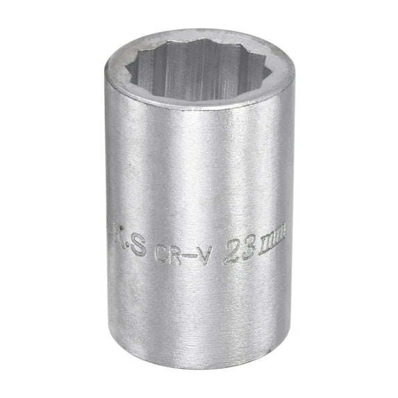 Uxcell 3/4 Inch Square Drive 12 Point 23mm Standard Impact Socket Alloy Steel