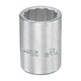 thumbnail image 1 of Uxcell 3/4 Inch Square Drive 12 Point 28mm Standard Impact Socket Alloy Steel, 1 of 5