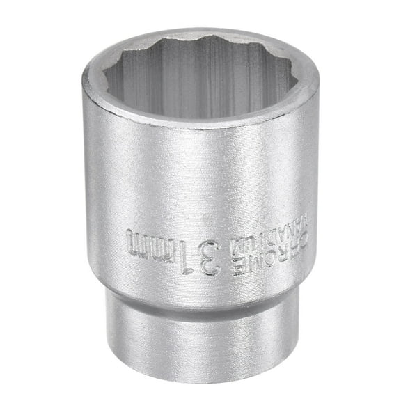 Uxcell 3/4 Inch Square Drive 12 Point 31mm Standard Impact Socket Alloy Steel