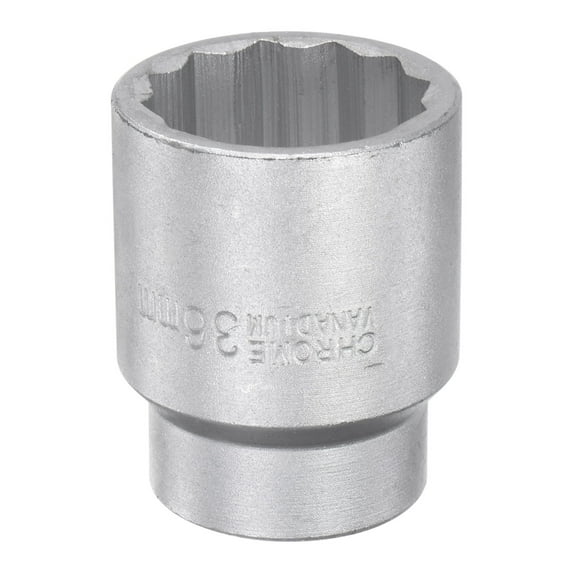 Uxcell 3/4 Inch Square Drive 12 Point 36mm Standard Impact Socket Alloy Steel