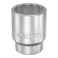 thumbnail image 1 of Uxcell 3/4 Inch Square Drive 12 Point 38mm Standard Impact Socket Alloy Steel, 1 of 5