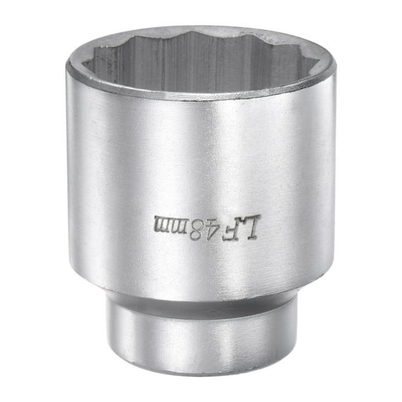 Uxcell 3/4 Inch Square Drive 12 Point 48mm Standard Impact Socket Alloy Steel